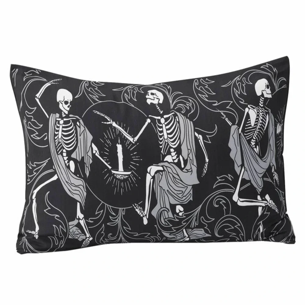 Killstar danse macabre‎ bedding linen set skull print US TWIN